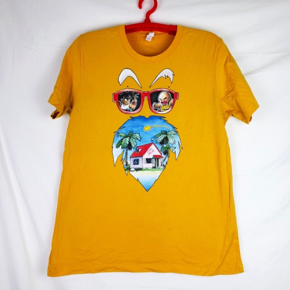 Dragonball Z Men's Yellow Graphic Tee Shirt Sz L - Picture 1 of 5